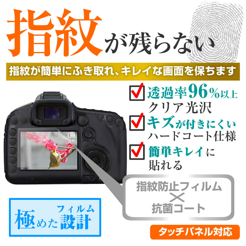デジタルビデオカメラ 3.0W型(68mm×39mm) 指紋防止 クリア光沢 液晶保護フィルム メール便送料無料