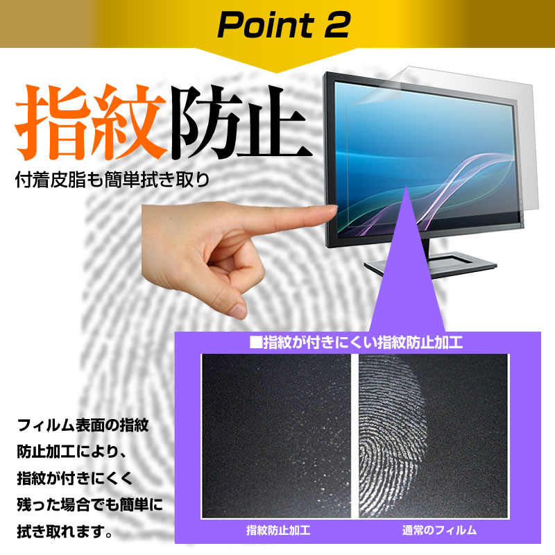 Acer 互換 フィルム AlphaLine K242HQLbi [23.6インチ] 機種で使える タッチパネル対応 指紋防止 クリア光沢 液晶保護フィルム メール便送料無料