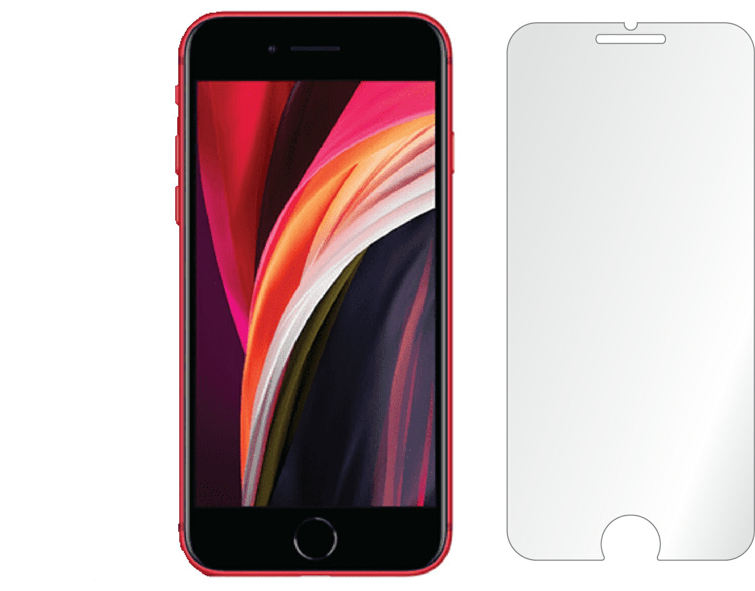 Apple iPhone 12 mini iPhone SE2 (第2世代・2020年版) 専用 ガラスフィルム 強化ガラス スマートフォン専用フィルム 硬度9H 飛散防止 指紋防止 自動吸着 気泡防止 液晶保護フィルム